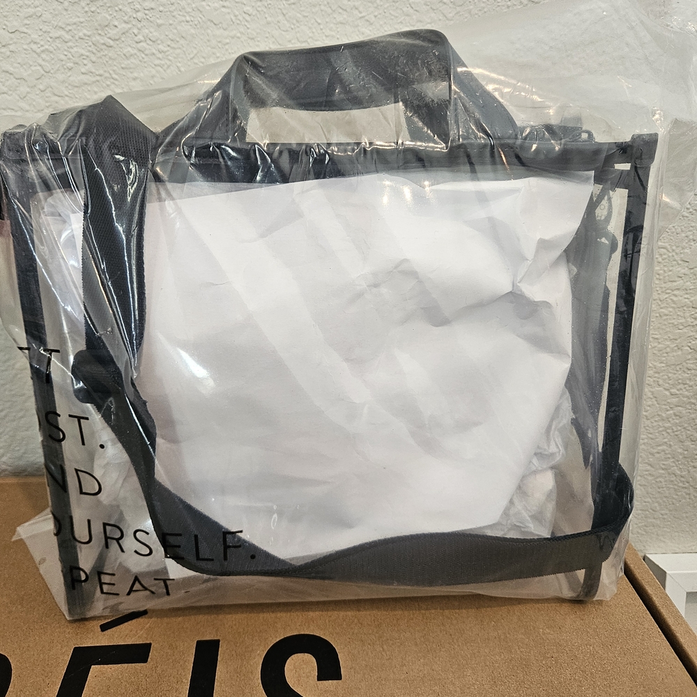 BEIS Clear Navy Stadium Tote - Picture 6 of 6